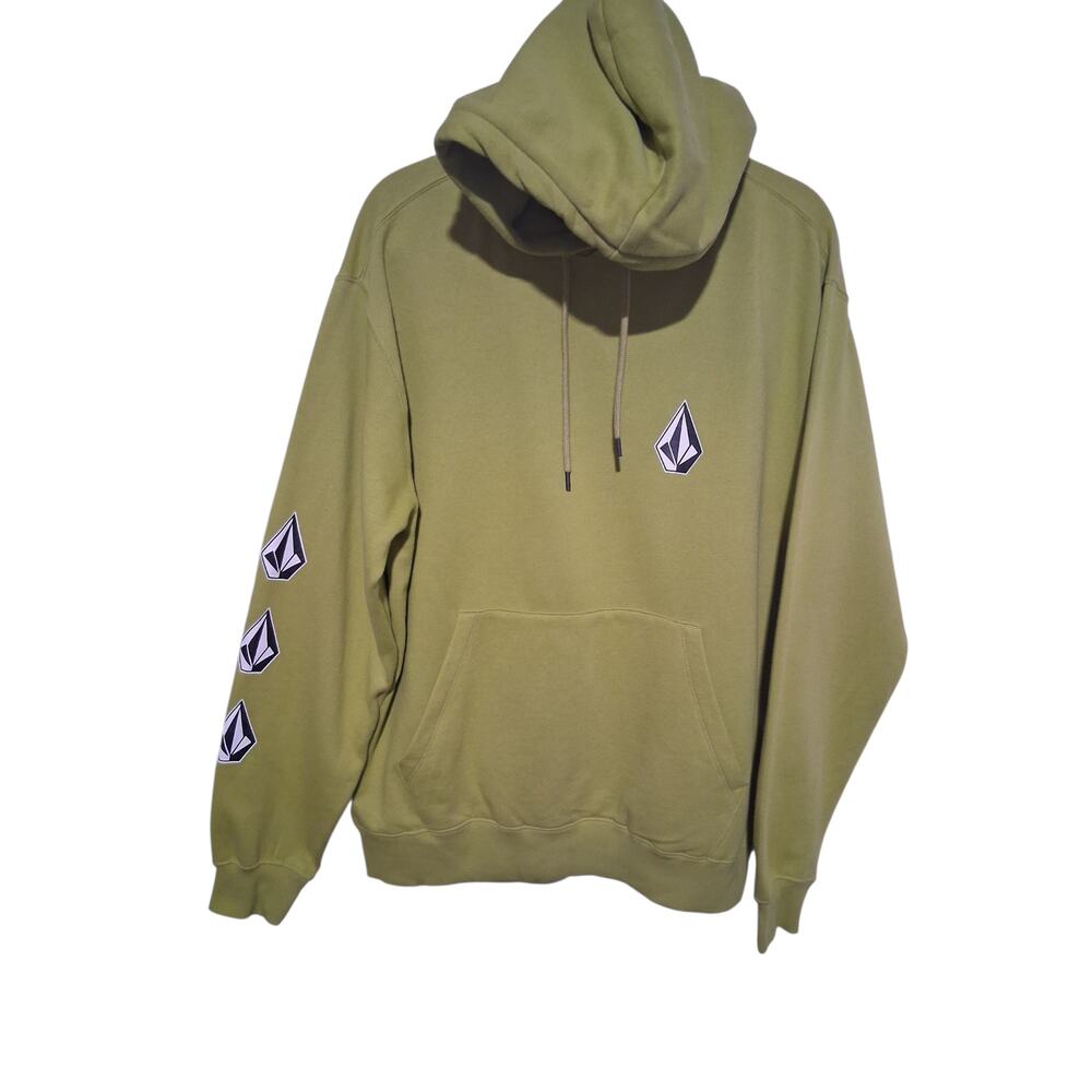 VOLCOM Men's Medium Deadly Stones Grungecore‎ Skater Preppy Pullover Hoodie